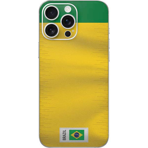 Brazil Soccer Flag iPhone 16 Pro Max Skin